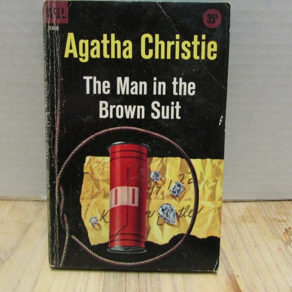 The Man In The Brown Suit Agatha Christie Paperback Dell D249 1958